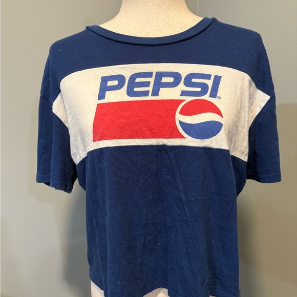 Pepsi Tops - Pepsi Blue and White Graphic Tee